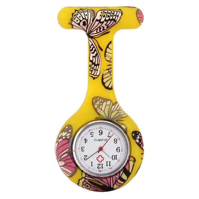 Nurse Watches Printed Style Clip-on