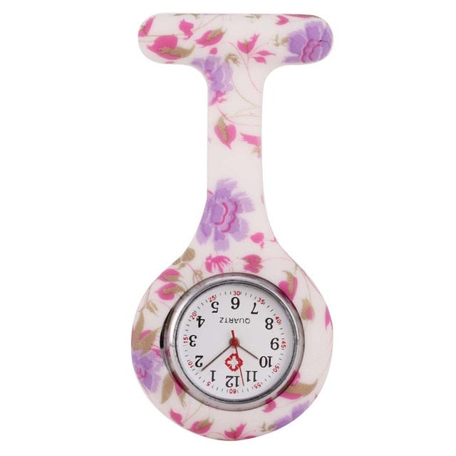 Nurse Watches Printed Style Clip-on
