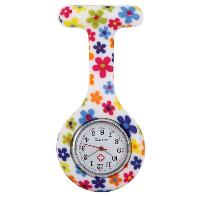 Nurse Watches Printed Style Clip-on