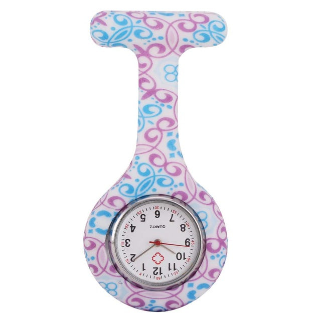 Nurse Watches Printed Style Clip-on