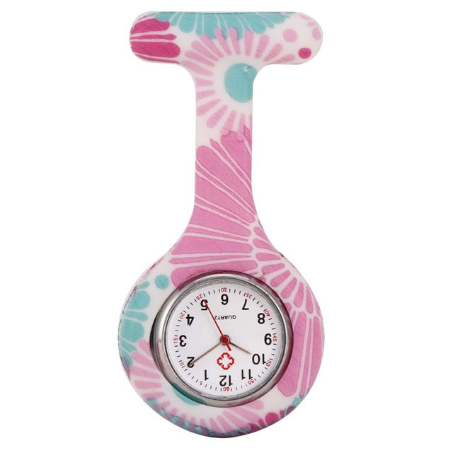 Nurse Watches Printed Style Clip-on
