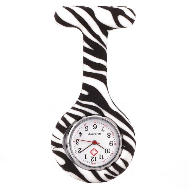 Nurse Watches Printed Style Clip-on