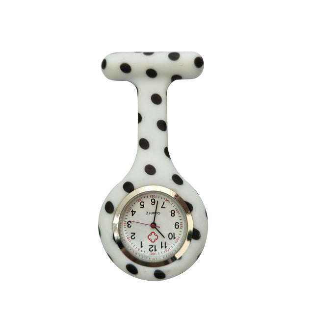 Nurse Watches Printed Style Clip-on