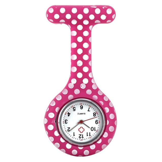 Nurse Watches Printed Style Clip-on
