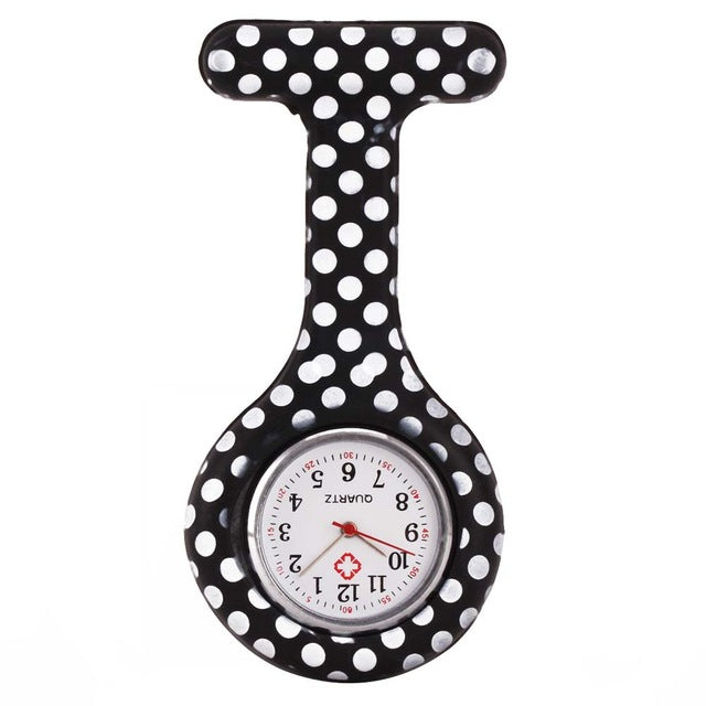 Nurse Watches Printed Style Clip-on