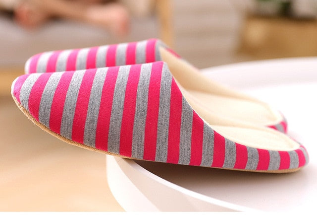 Women Cartoon Cat Non-slip Soft House Slippers