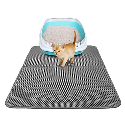 Cat Litter Mat EVA Double-Layer Cat mat Litter Trapper Mats with Waterproof Bottom Layer non-slip pet litter Cat Bed mat