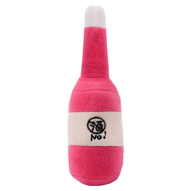 Plush Squeaky Bone Dog Toys Bite-Resistant Clean Dog Chew