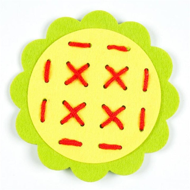 New Teaching Kindergarten Manual DIY Weave Cloth Montessori Materials Baby Early Learning Education