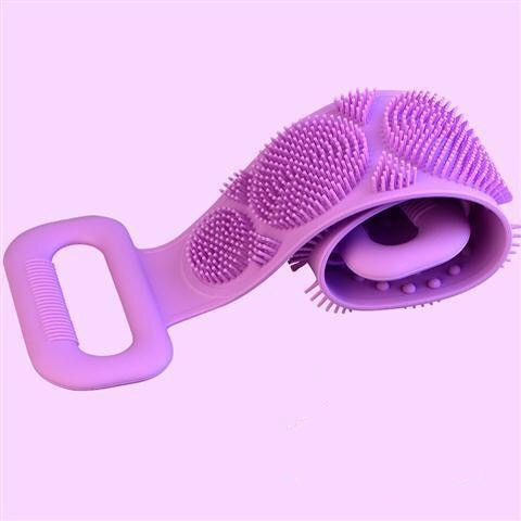 Silicone Bath Towels Rubbing Back Massage Scrubber Brushes