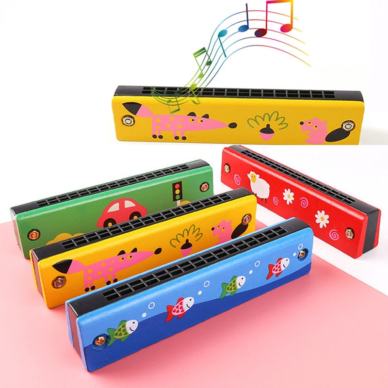 Double Row 16 Hole Harmonica Musical Instruments Creative Early Education Toy New Teaching