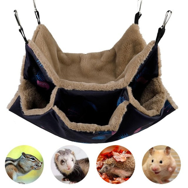 Small Pet Bed Hamster Hammock Double-layer Hammock Hanging Bed