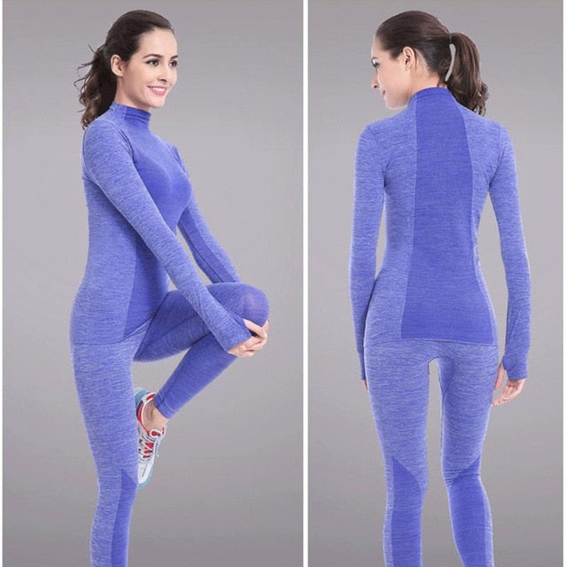 New Brand Tracksuit Thermal Underwear Women Fast Dry