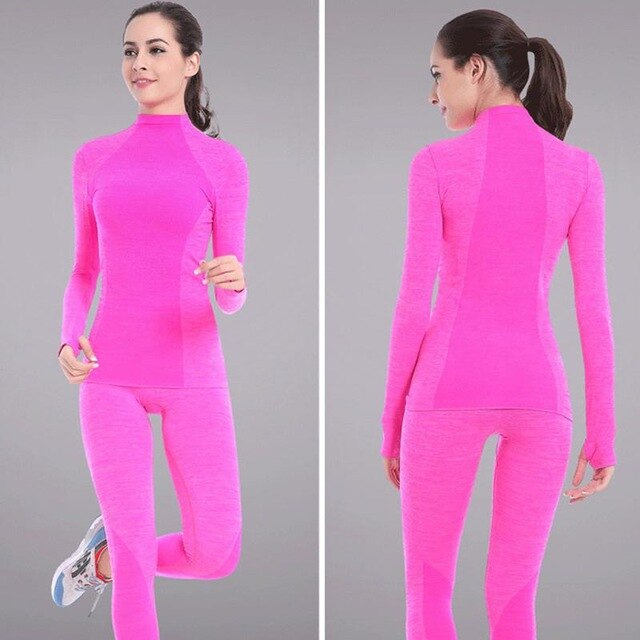 New Brand Tracksuit Thermal Underwear Women Fast Dry