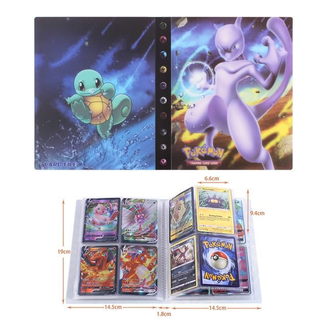 NEW 240pcs Characters Card Collection Notebook Game Card Playing Album Pokemones