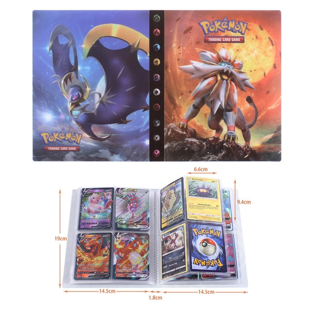 NEW 240pcs Characters Card Collection Notebook Game Card Playing Album Pokemones