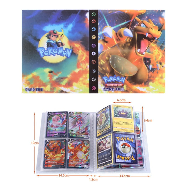 NEW 240pcs Characters Card Collection Notebook Game Card Playing Album Pokemones