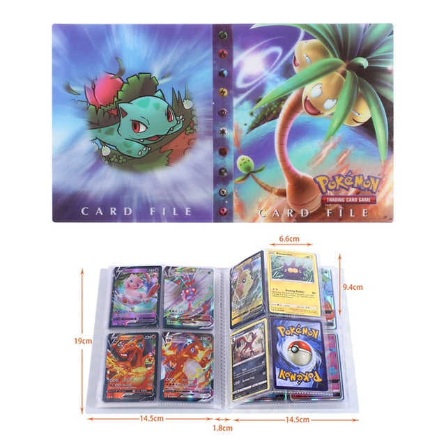 NEW 240pcs Characters Card Collection Notebook Game Card Playing Album Pokemones