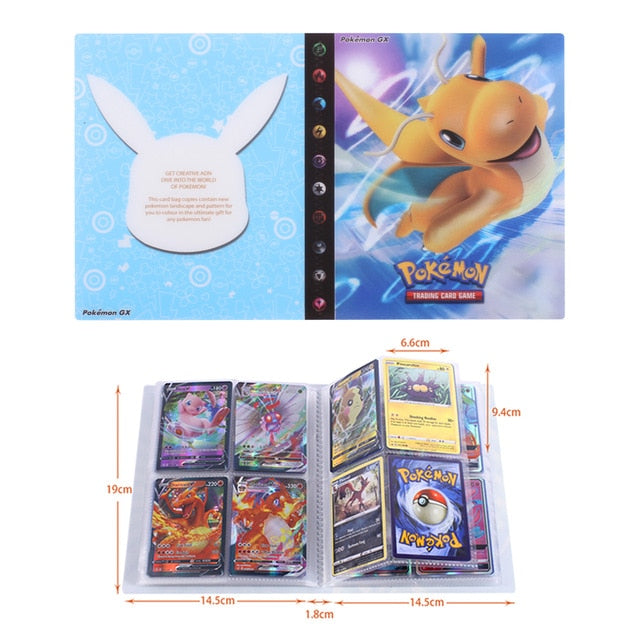 NEW 240pcs Characters Card Collection Notebook Game Card Playing Album Pokemones