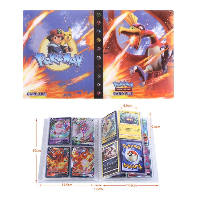 NEW 240pcs Characters Card Collection Notebook Game Card Playing Album Pokemones