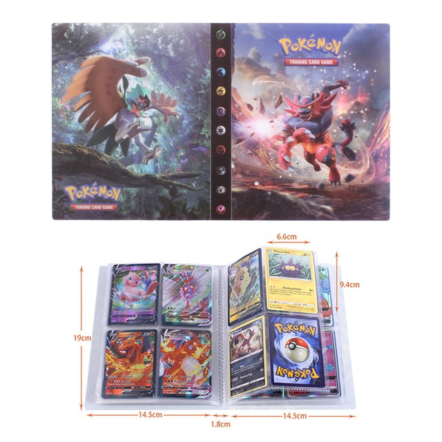 NEW 240pcs Characters Card Collection Notebook Game Card Playing Album Pokemones