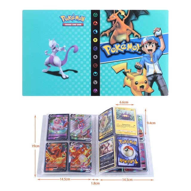NEW 240pcs Characters Card Collection Notebook Game Card Playing Album Pokemones