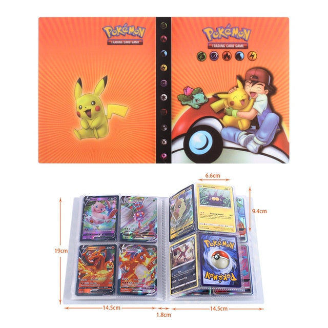 NEW 240pcs Characters Card Collection Notebook Game Card Playing Album Pokemones