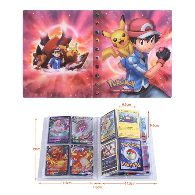 NEW 240pcs Characters Card Collection Notebook Game Card Playing Album Pokemones