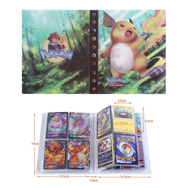 NEW 240pcs Characters Card Collection Notebook Game Card Playing Album Pokemones
