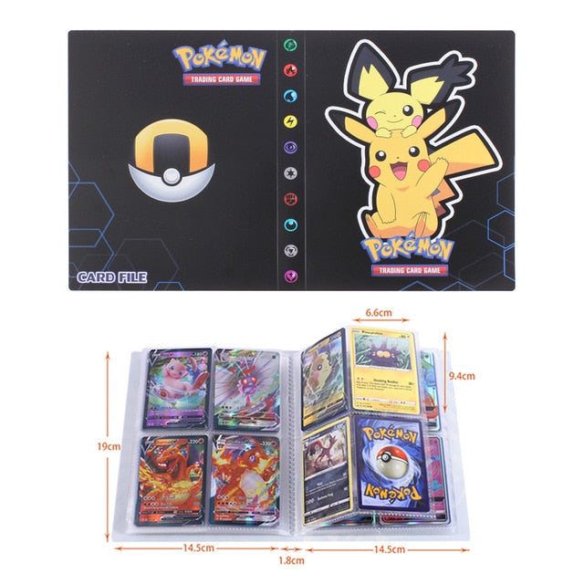 NEW 240pcs Characters Card Collection Notebook Game Card Playing Album Pokemones