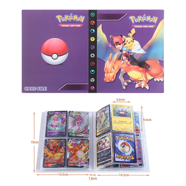 NEW 240pcs Characters Card Collection Notebook Game Card Playing Album Pokemones
