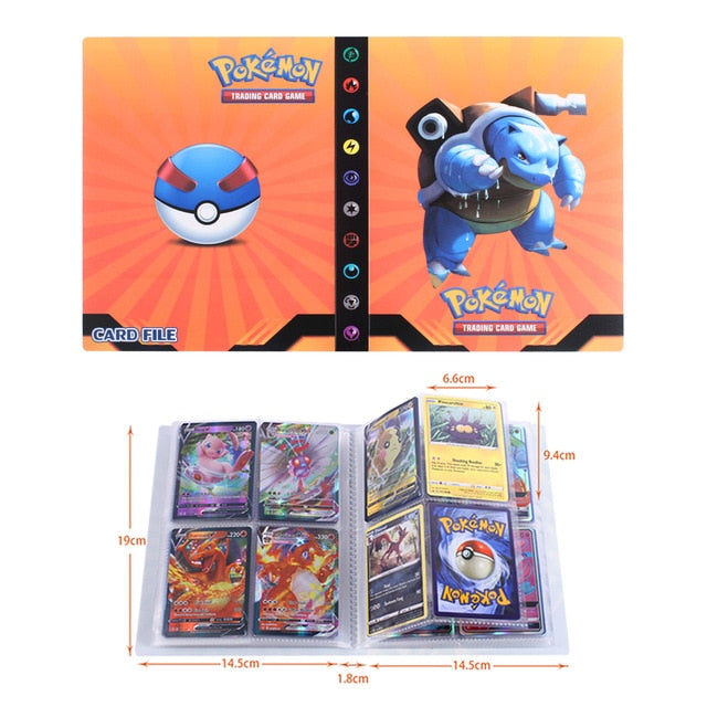 NEW 240pcs Characters Card Collection Notebook Game Card Playing Album Pokemones