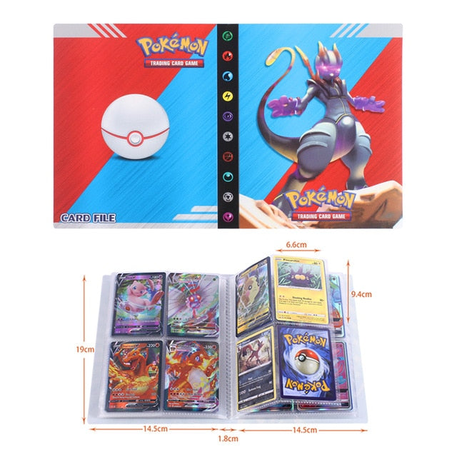 NEW 240pcs Characters Card Collection Notebook Game Card Playing Album Pokemones