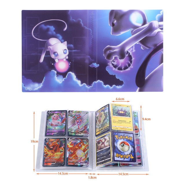 NEW 240pcs Characters Card Collection Notebook Game Card Playing Album Pokemones
