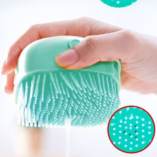 Pet Bathing Brush Soft Silicone Massager Shower Gel Bathing Brush Clean Tools Comb Dog Cat Cleaning Grooming Supplies