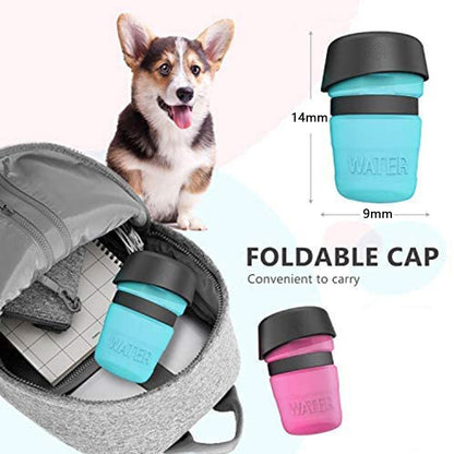 Foldable Cap Outdoor Dog Water Bottle