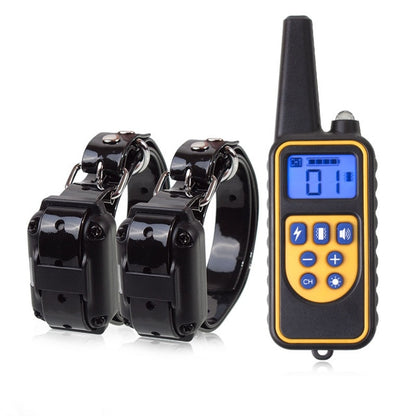 800m Electric Dog Training Collar Pet Remote Control Waterproof Rechargeable with LCD Display for All Size Shock Vibration Sound