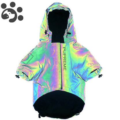 Dogs Reflective Hoodie Windbreaker