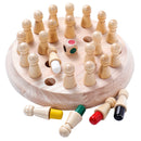 Kids Wooden Memory Match Stick Chess Game Educational Color Cognitive Ability Toy For Children