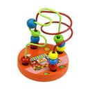 Boy Girls Montessori Wooden Toys Circles Bead Wire Maze Roller Coaster Puzzles toddler educational toys