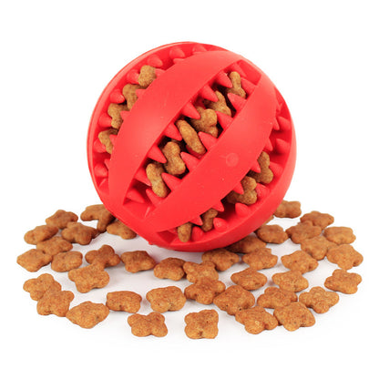 Soft Pet Dog Toy Funny Interactive Elasticity Ball Chew Teeth Clean Extra-tough Rubber Ball