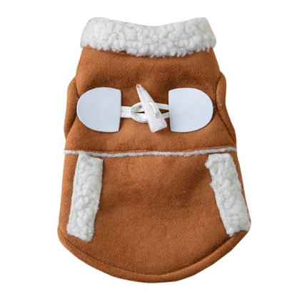 Pet Dog Clothes Winter Jackets Suit Warm Fleece Vest Velet Small Dog Motorcycle Waistcoat Coat Clothing Coats NEW Supplies Pets