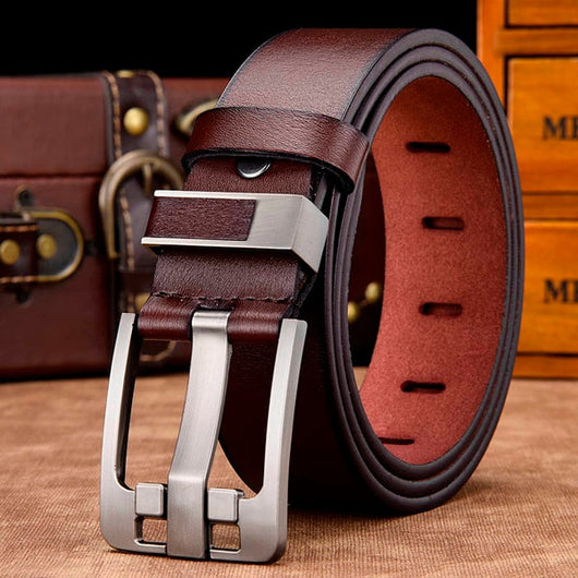[DWTS]men belt male high quality genuine leather fancy vintage