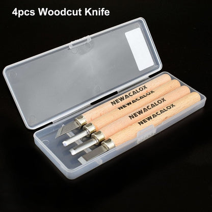 NEWACALOX DIY Pen Woodcut Knife Carving Tools