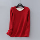 Winter Warm T Shirt Thick Fleece Thermal Underwear Long Sleeve