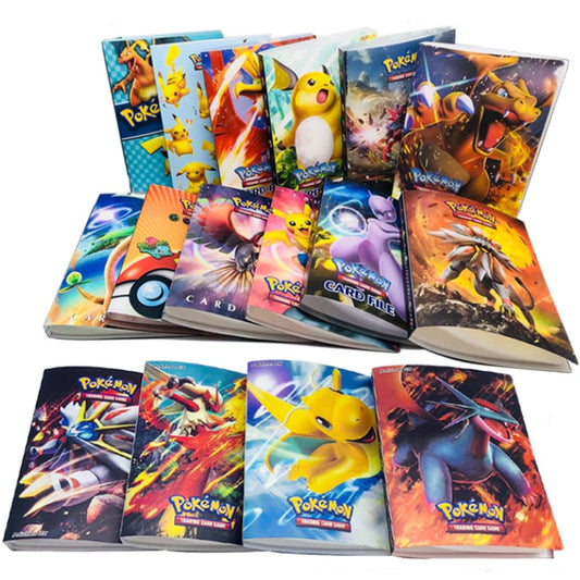 NEW 240pcs Characters Card Collection Notebook Game Card Playing Album Pokemones