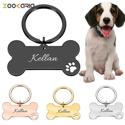 Personalized Collar Pet ID Tag Engraved Pet ID Name